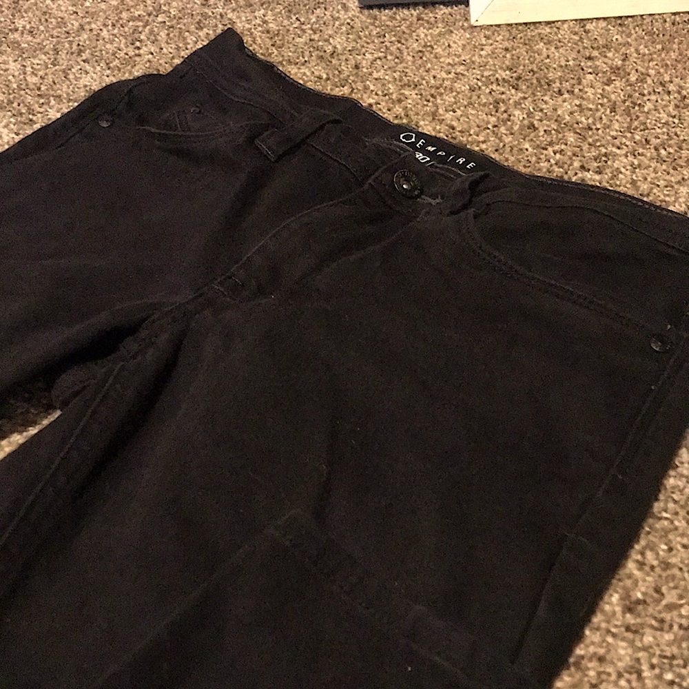 Empyre Skeletor Mens Black Jeans 30x30, 99% Cotton 1% Spandex